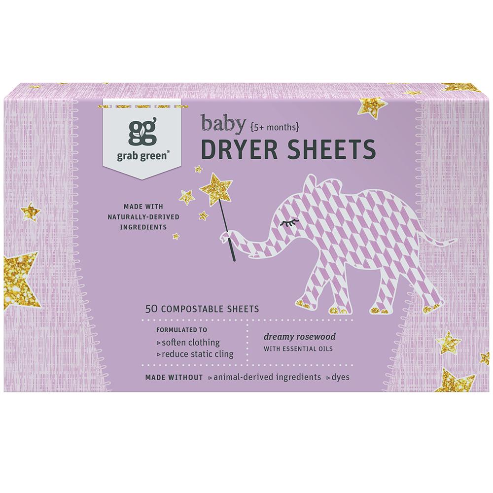 Grab Green Baby Dryer Sheets 5 months +