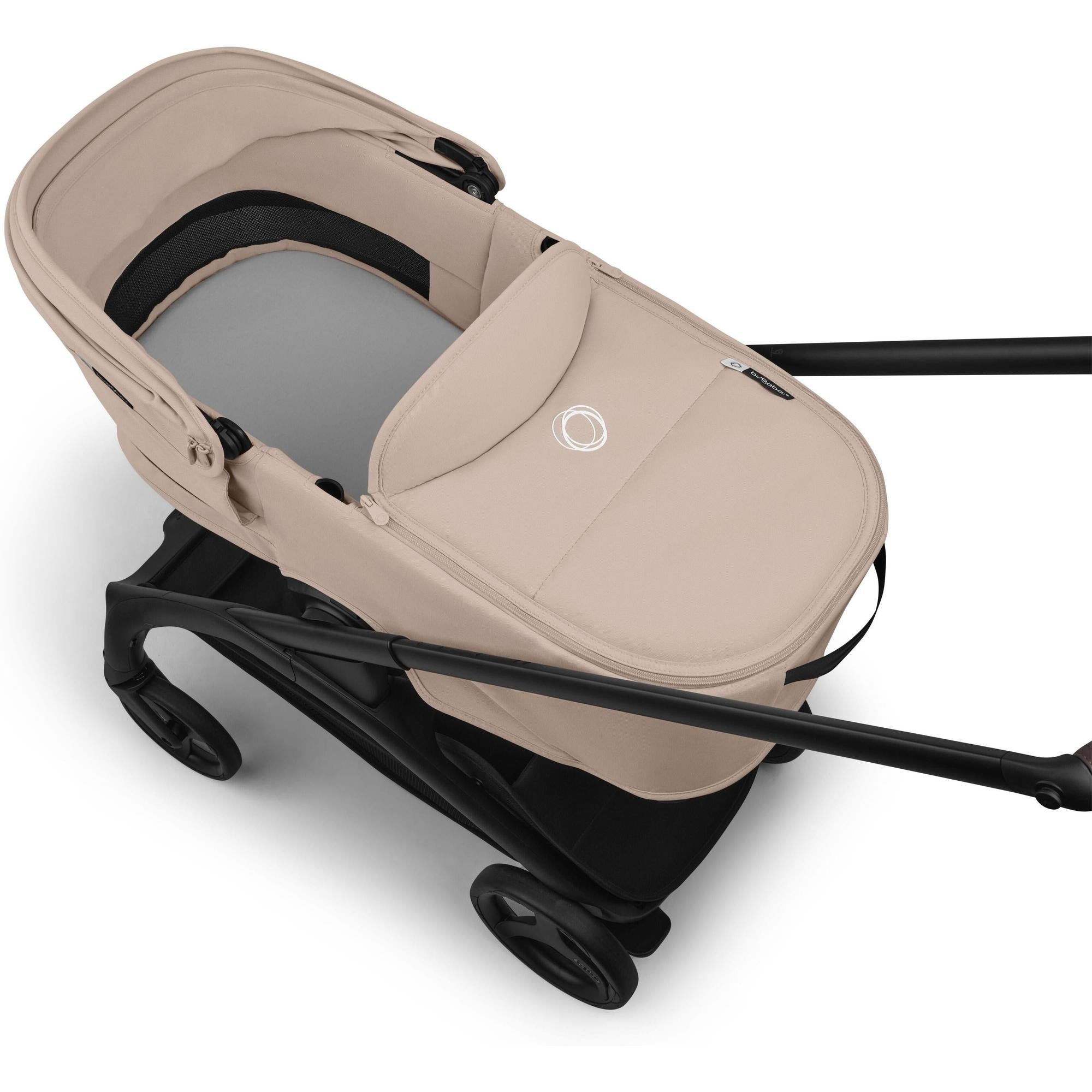 Bugaboo Dragonfly Plus Seat Bassinet Stroller, Black/Misty White
