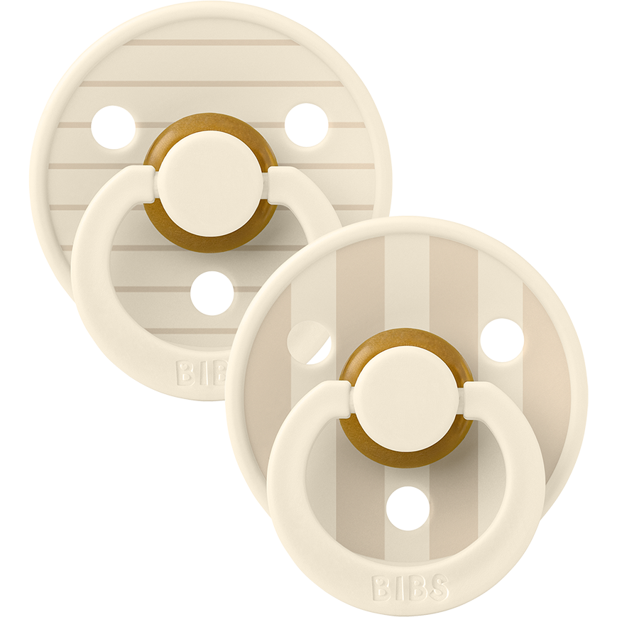 BIBS STUDIO Colour 2 Pack Pin | Ivory Vanilla Mix