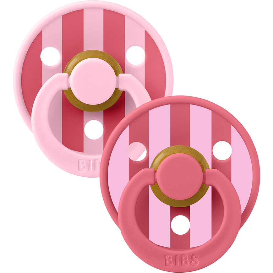 BIBS STUDIO Colour 2 Pack Block | Baby Pink Coral mix