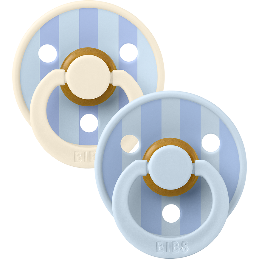 BIBS STUDIO Colour 2 Pack Block | Baby Blue Dusty Blue mix