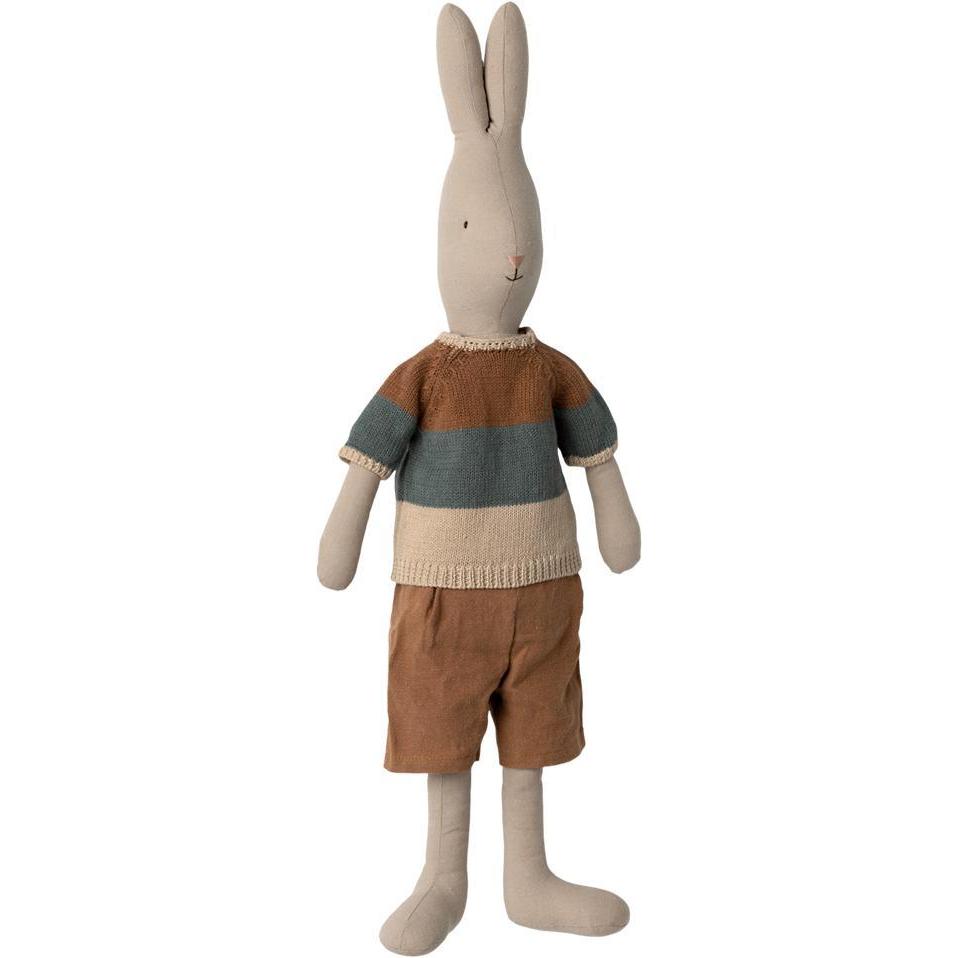 Maileg Rabbit, Size 4 - Knitted Shirt and Shorts
