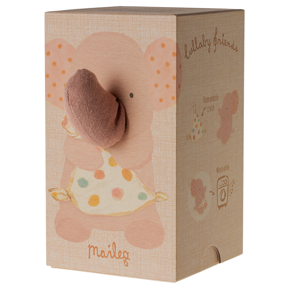 Maileg Lullaby Friends, Elephant - Old Rose