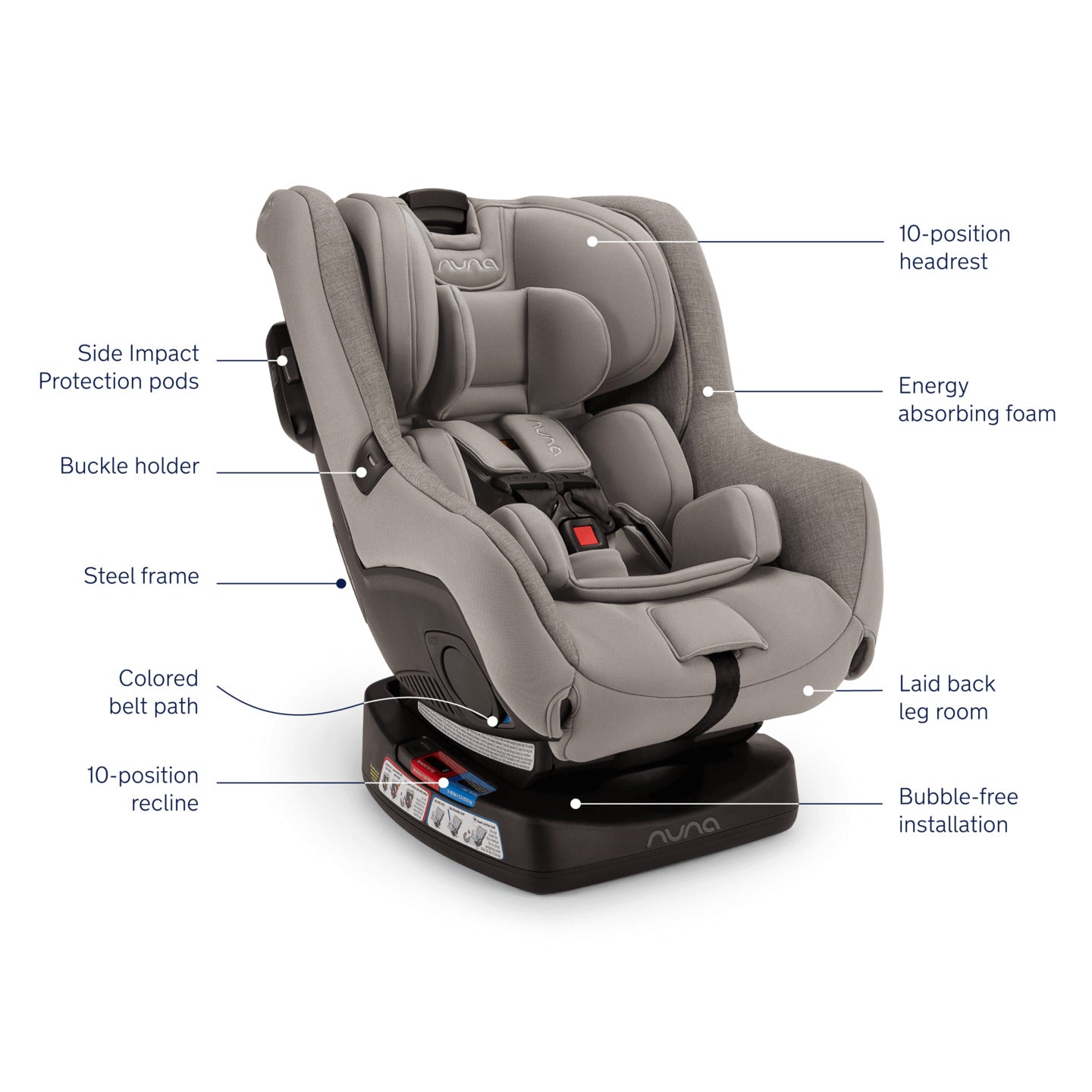 Nuna Rava Fire Retardant-Free Convertible Car Seat