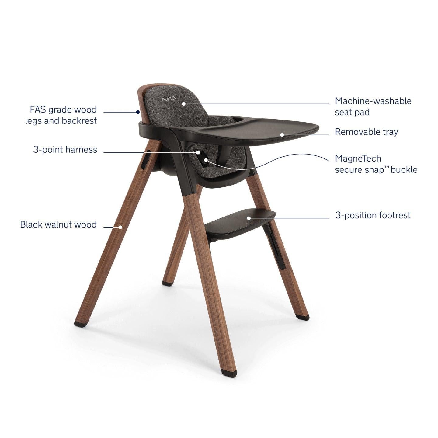 Nuna Bryn High Chair – Happy Mango