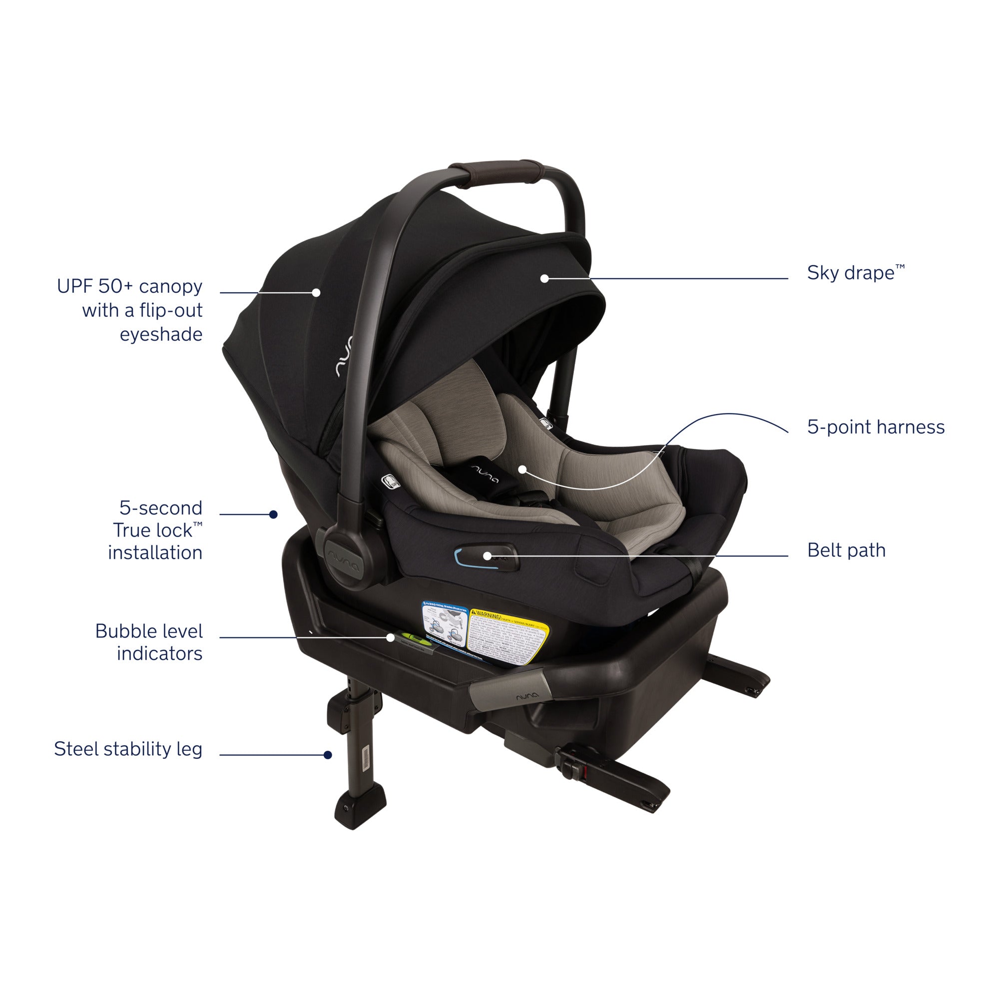 Nuna Pipa Aire Infant Car Seat + Pipa Series Base