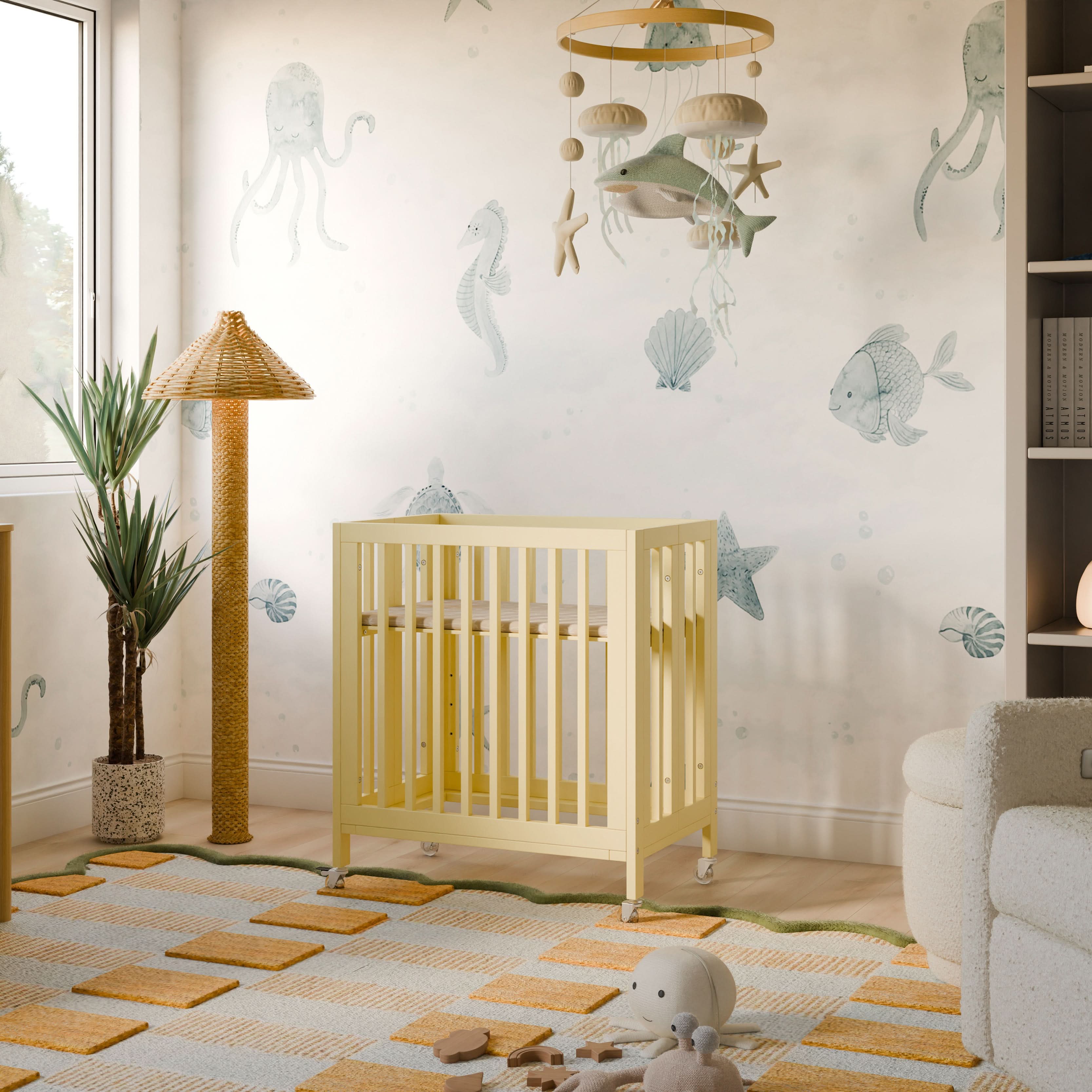 Babyletto Rolli 9-in-1 Convertible All-Stages® Crib with Bassinet & Toddler Bed Conversion Kits