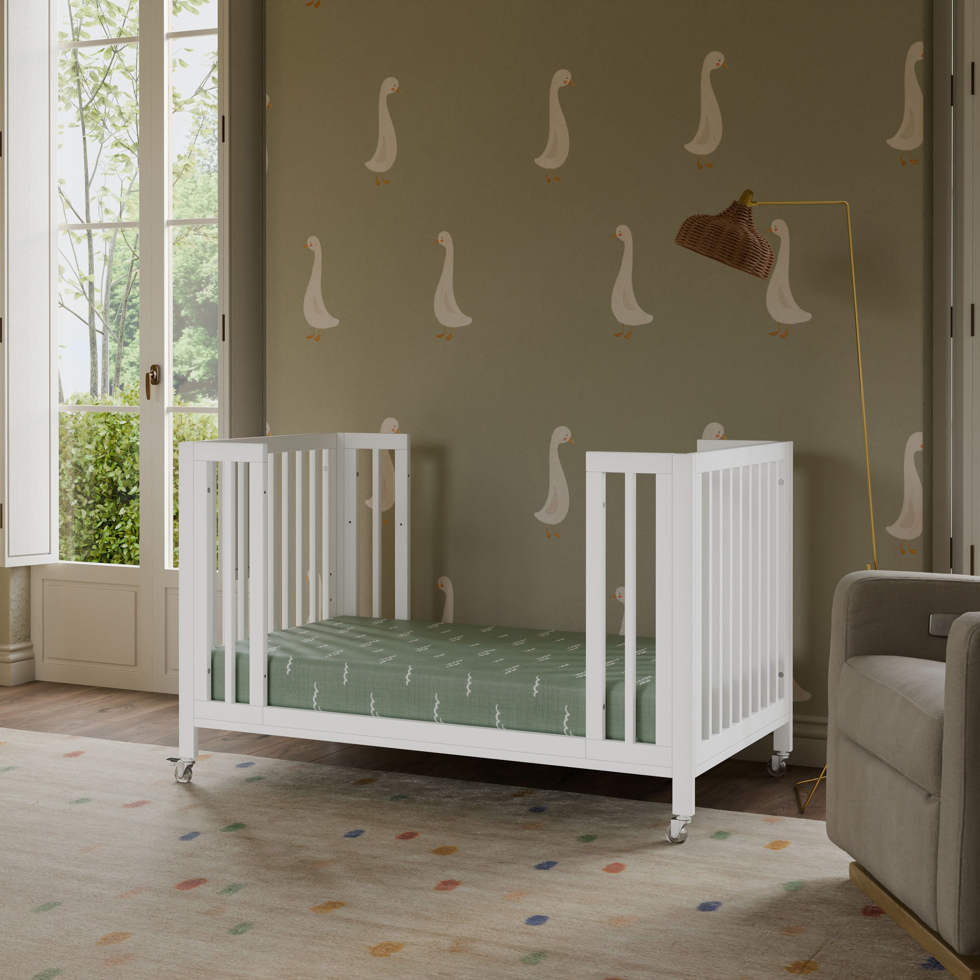 Babyletto Rolli 9-in-1 Convertible All-Stages® Crib with Bassinet & Toddler Bed Conversion Kits