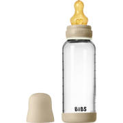 BIBS Baby Glass Bottle Glow Set 8oz Latex Vanilla