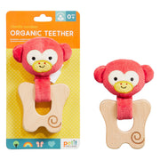 Petit Collage Organic Monkey Teether