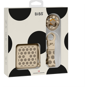 BIBS Soothe & Go Polka Gift Set Dark Oak/Vanilla