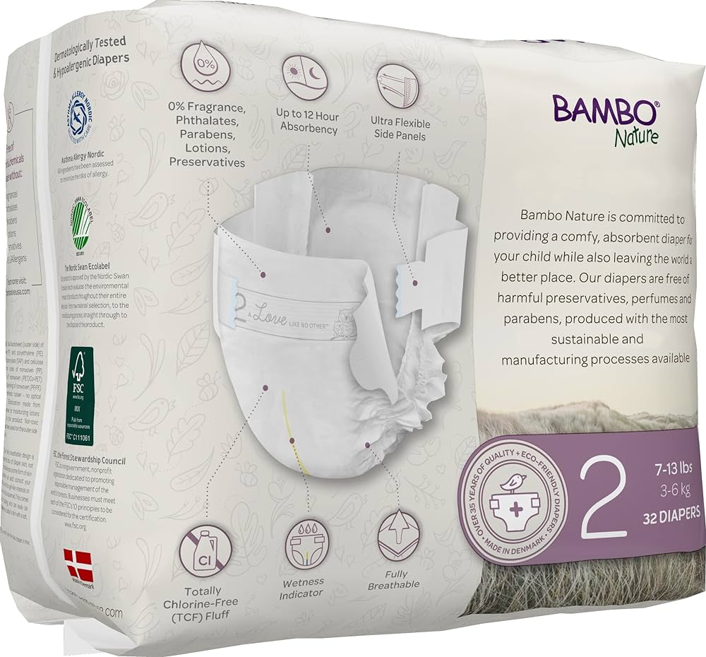 Bambo Nature Dream Baby Diapers Size 2
