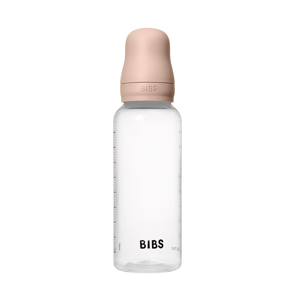 BIBS Baby BPA-Free PP Bottle Set 9oz Latex Blush