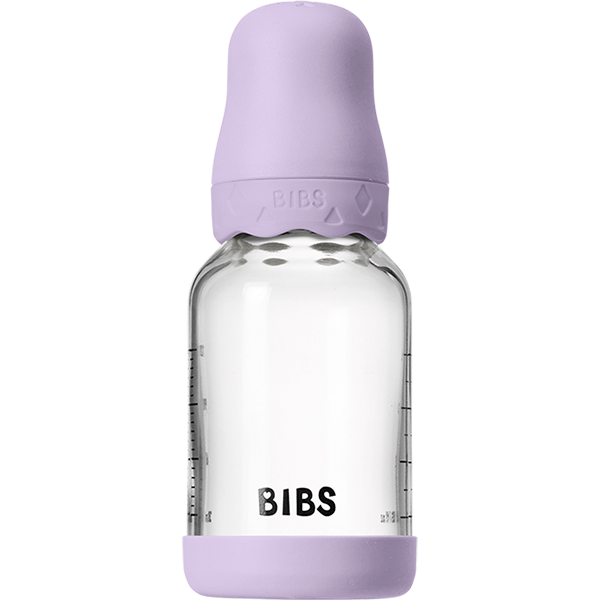 BIBS Baby Glass Bottle Boheme Set 4oz Latex | Violet Sky