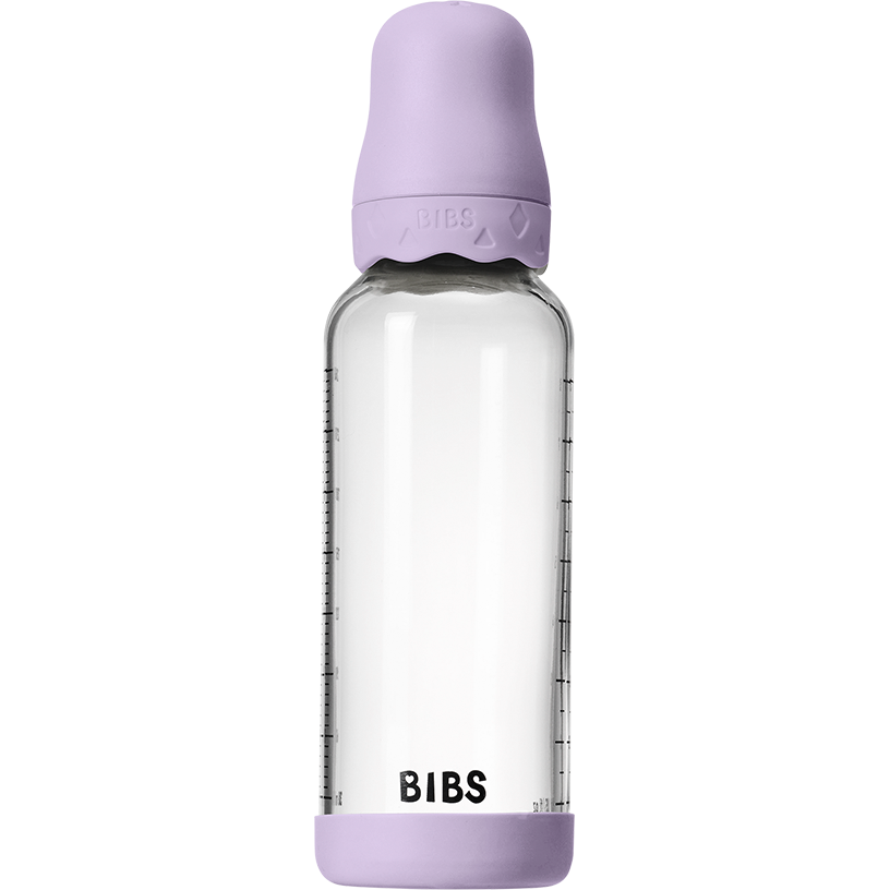 BIBS Baby Glass Bottle Boheme Set 8oz Latex | Violet Sky