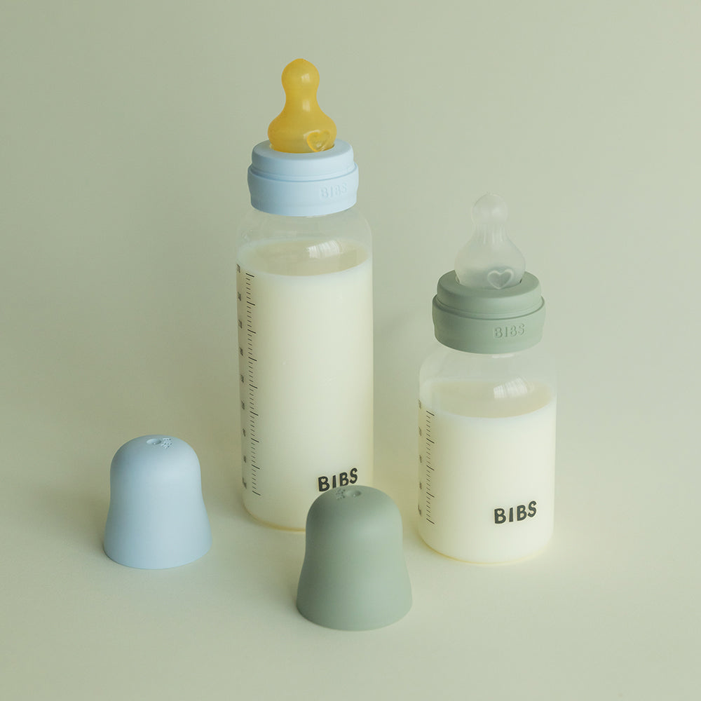BIBS Baby BPA-Free PP Bottle Set 9oz Latex Blush
