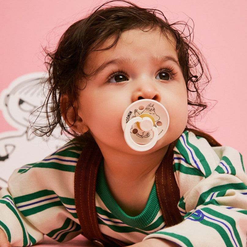 BIBS x Moomin Colour Pacifiers 2 pack Snorkmaiden | Ivory/Vanilla