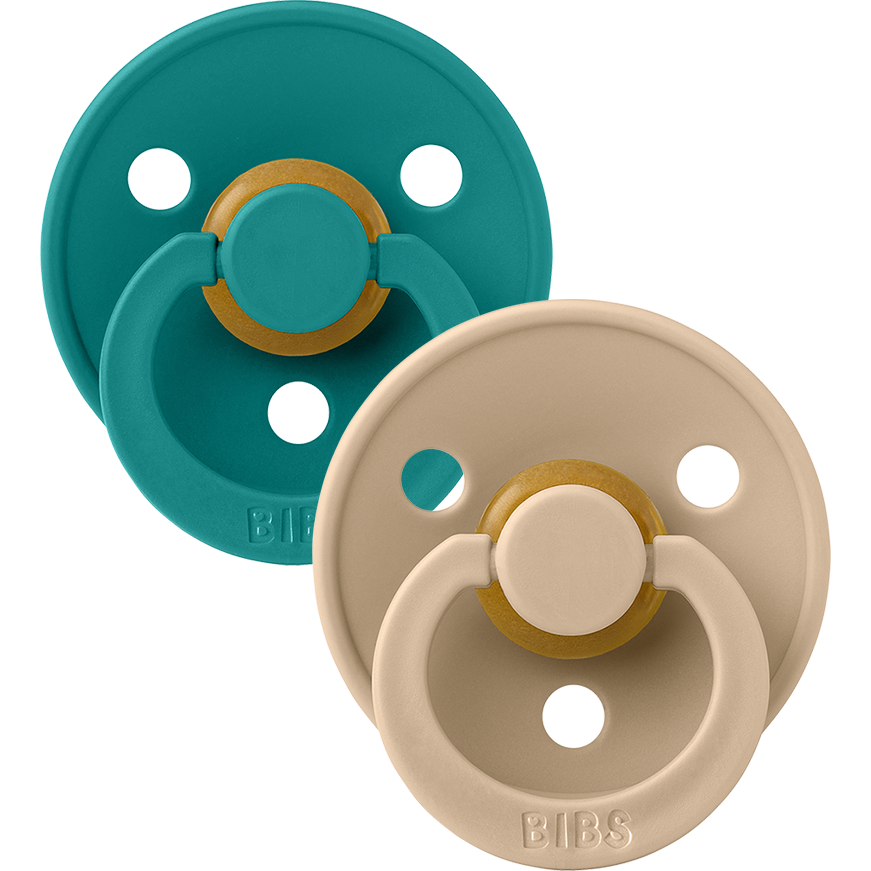 BIBS Colour 2 Pack | Scuba/Taupe