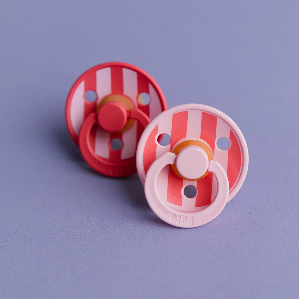 BIBS STUDIO Colour 2 Pack Block | Baby Pink Coral mix