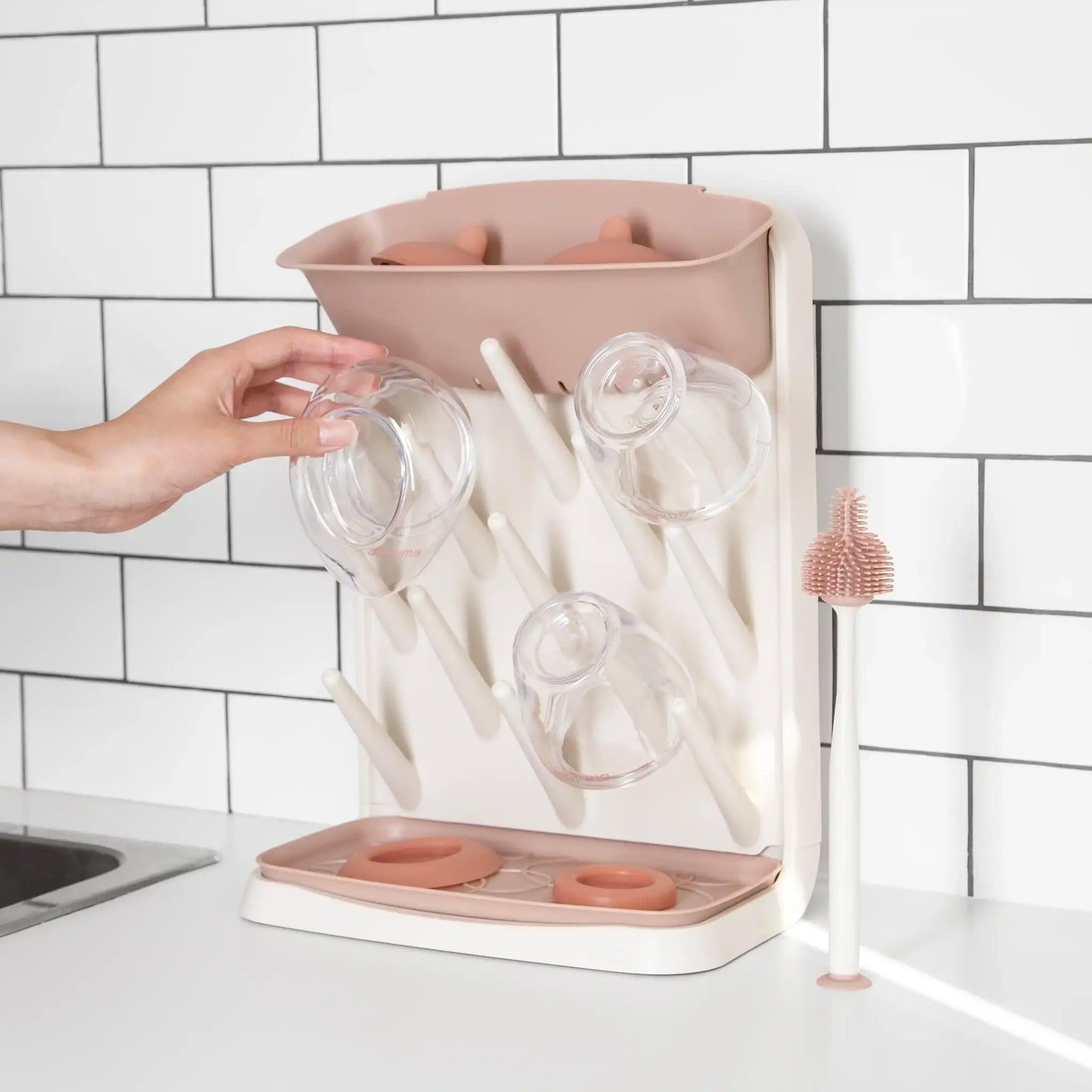 Emulait Ubbi Drying Rack & Brush