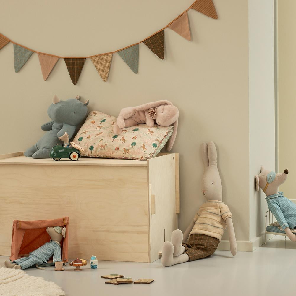 Maileg Sleeping bunny plush, Small | Powder