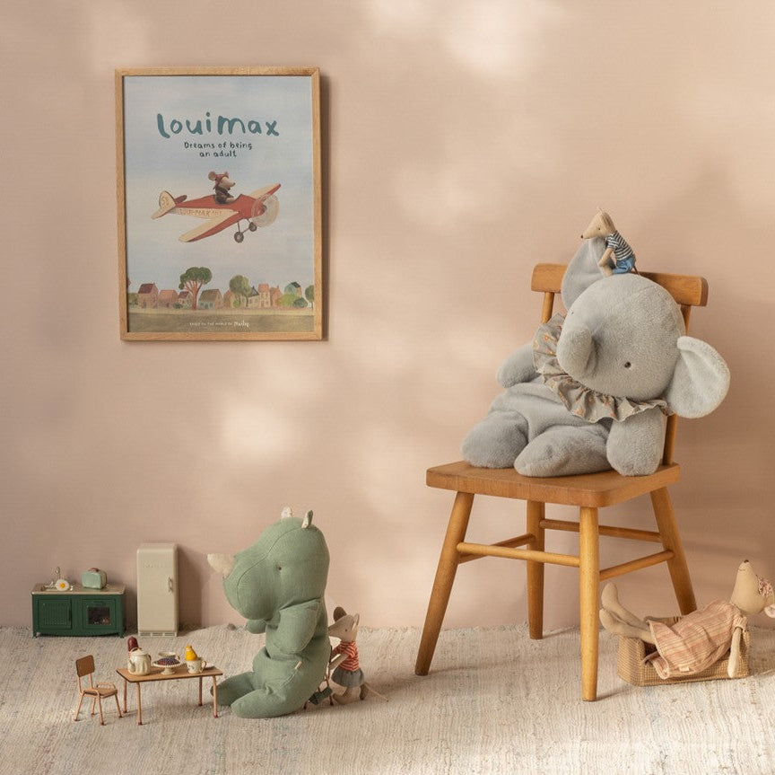 Maileg Rhino, Medium - Sage