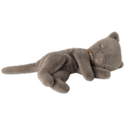 Maileg Sleeping kitten plush, Small | Grey