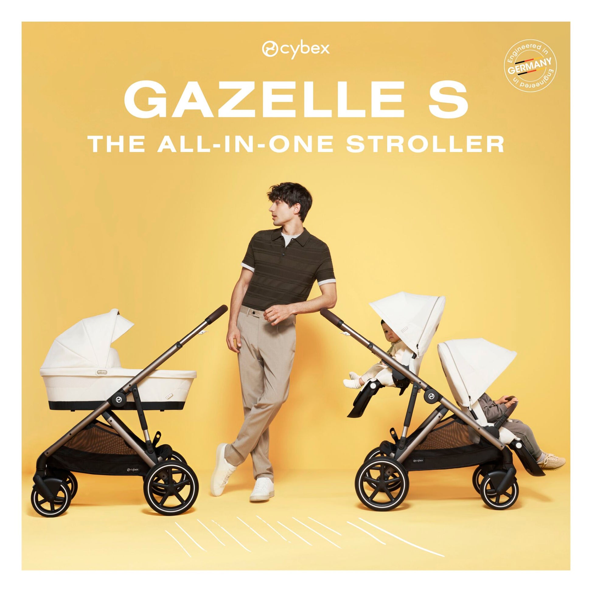 cybex gazelle s 2020 Cybex Gazelle S Stroller, Sky Blue (Taupe Frame)