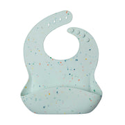 Loulou Lollipop Silicone Bib Printed | Confetti Mint