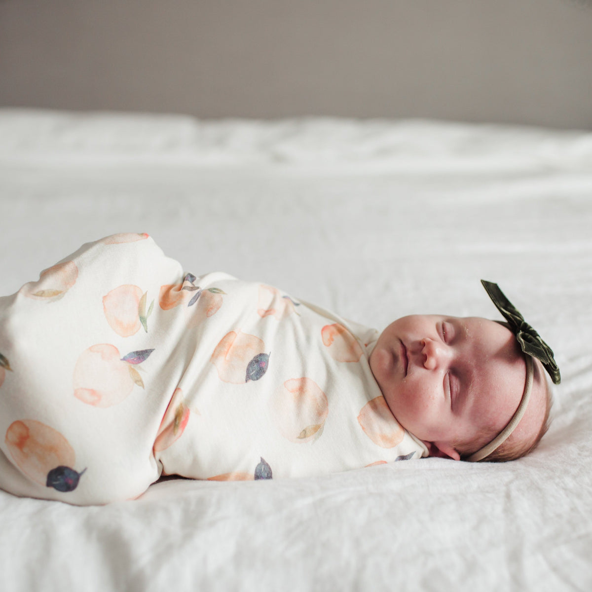 Copper Pearl Knit Swaddle Blanket | Caroline