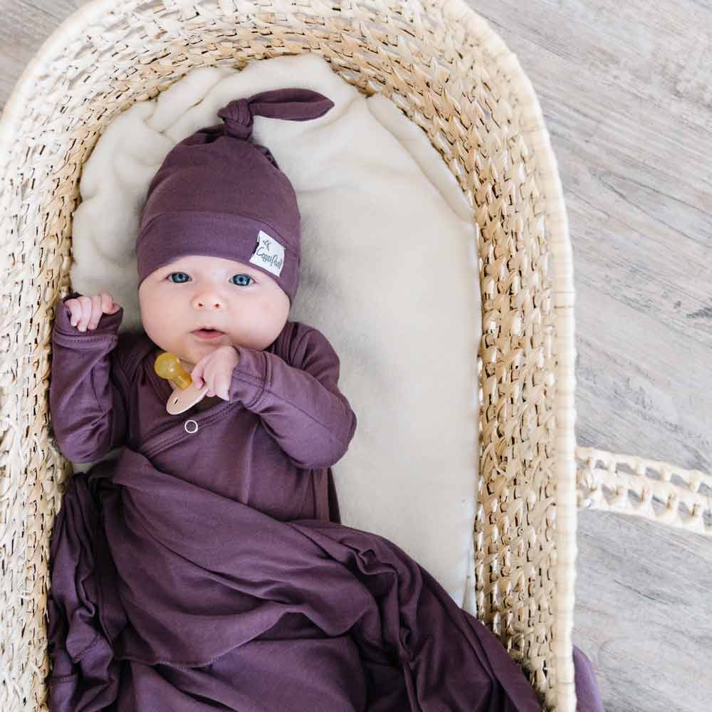 Copper Pearl Knotted Gown | Plum