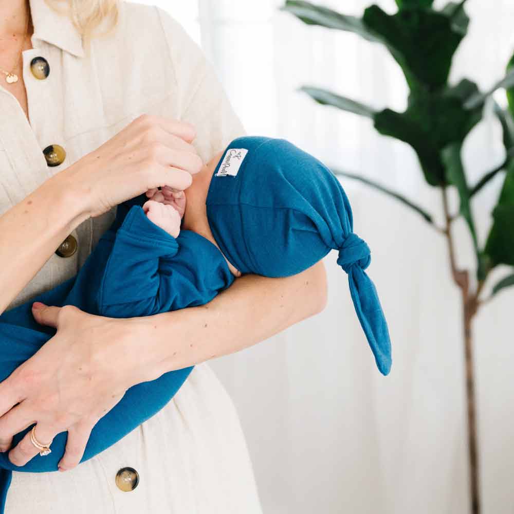 Copper Pearl Newborn Knotted Gown | River
