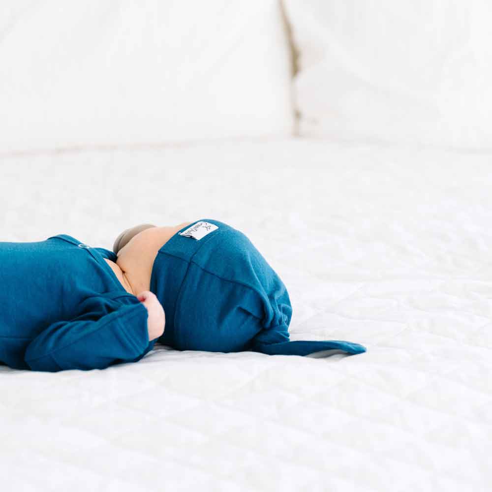 Copper Pearl Newborn Knotted Gown | River