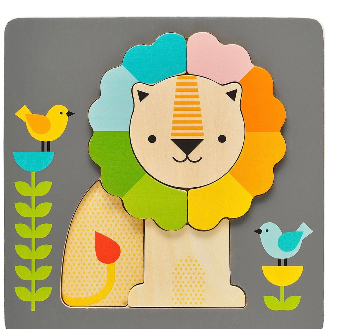 Petit Collage Little Lion Chunky Wood Puzzle