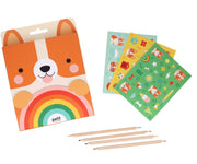 Petit Collage Carry -Along Corgi Sketch Kit
