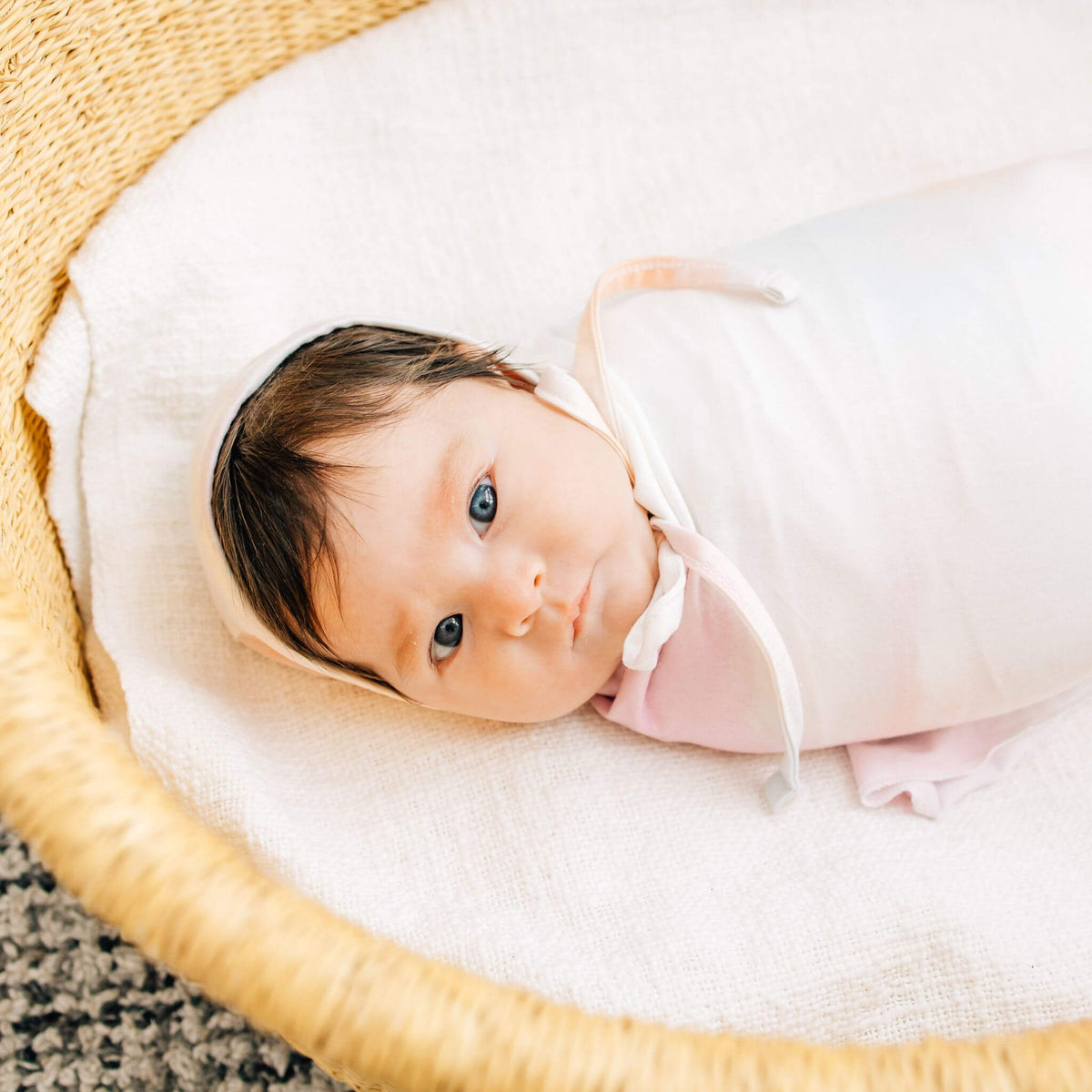 Copper Pearl Knit Swaddle Blanket | Nova