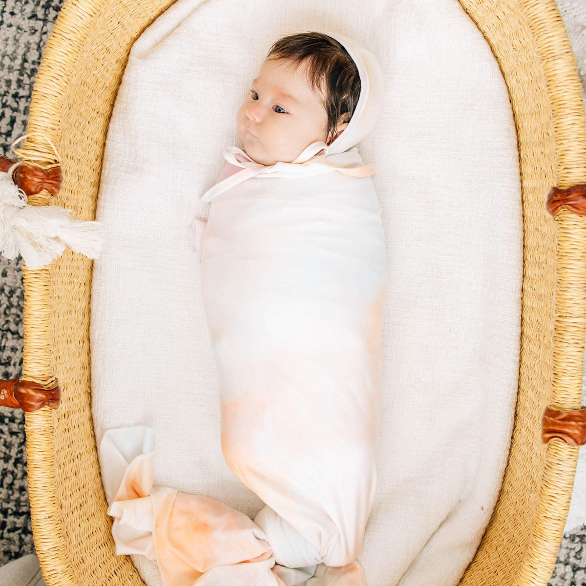 Copper Pearl Knit Swaddle Blanket | Nova
