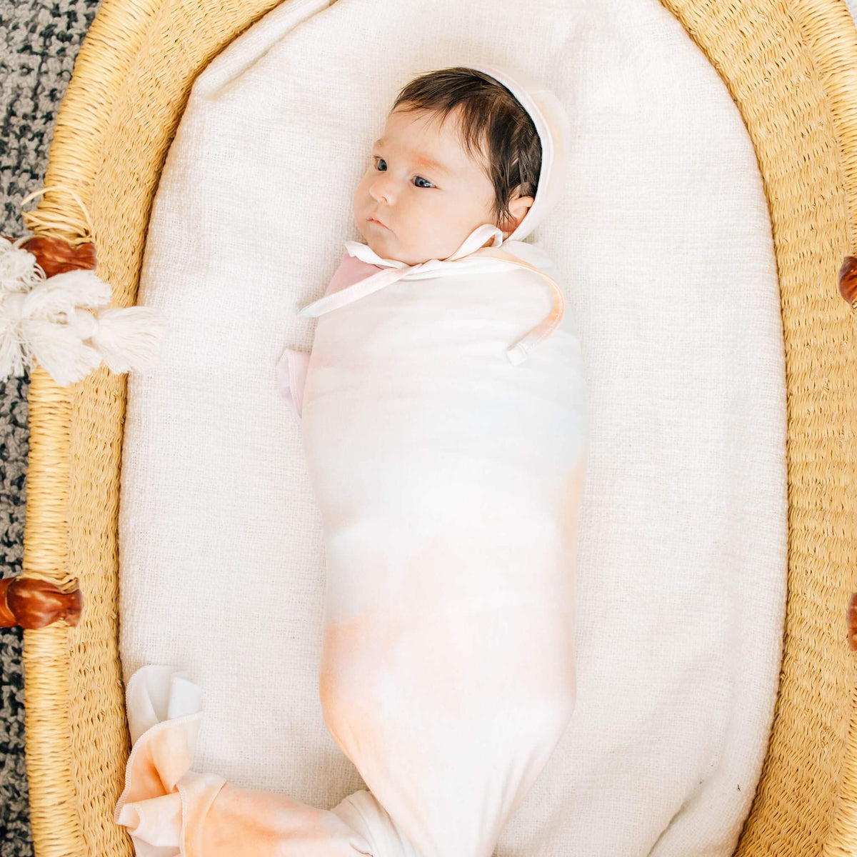 Copper Pearl Knit Swaddle Blanket | Nova