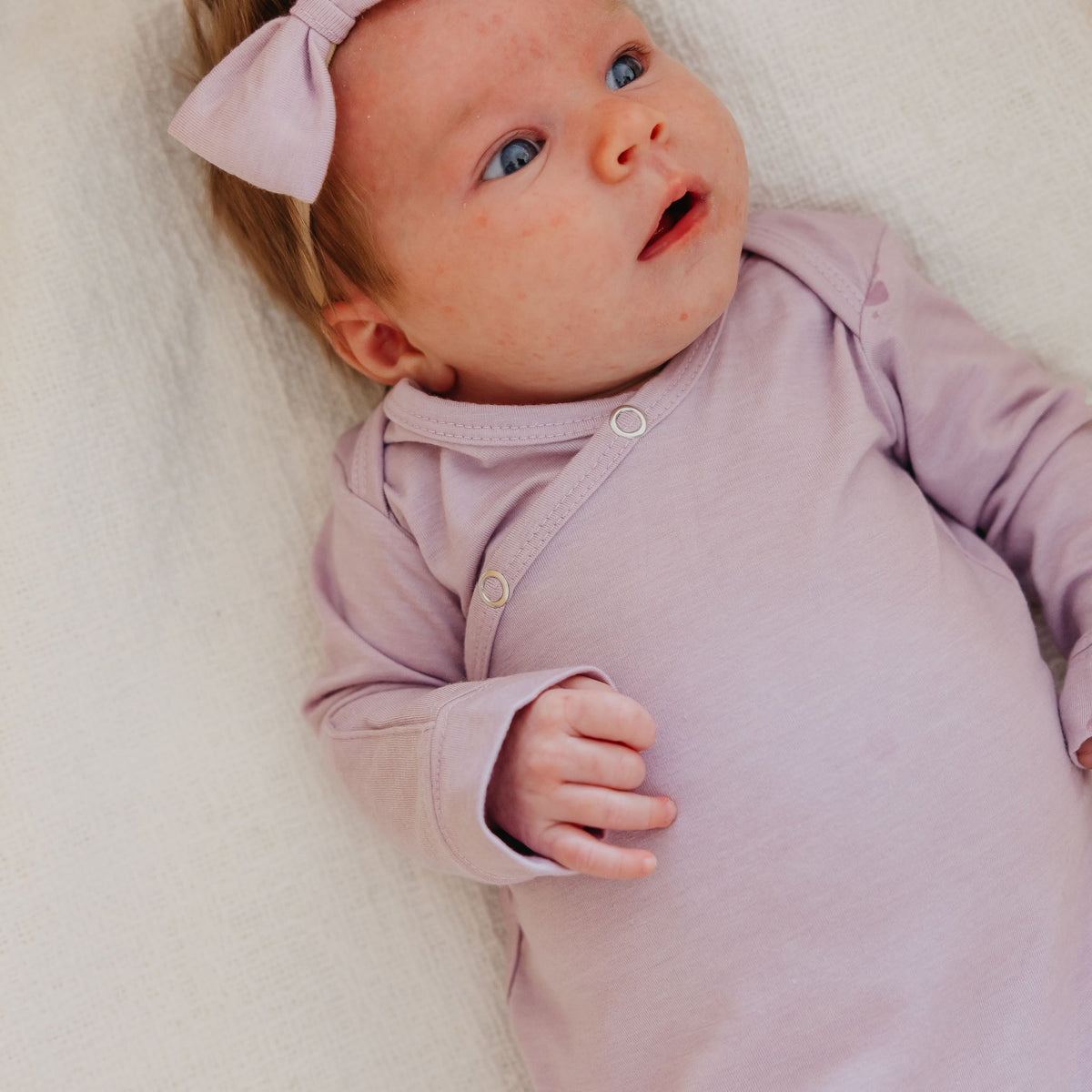 Copper Pearl Newborn Knotted Gown | Lily