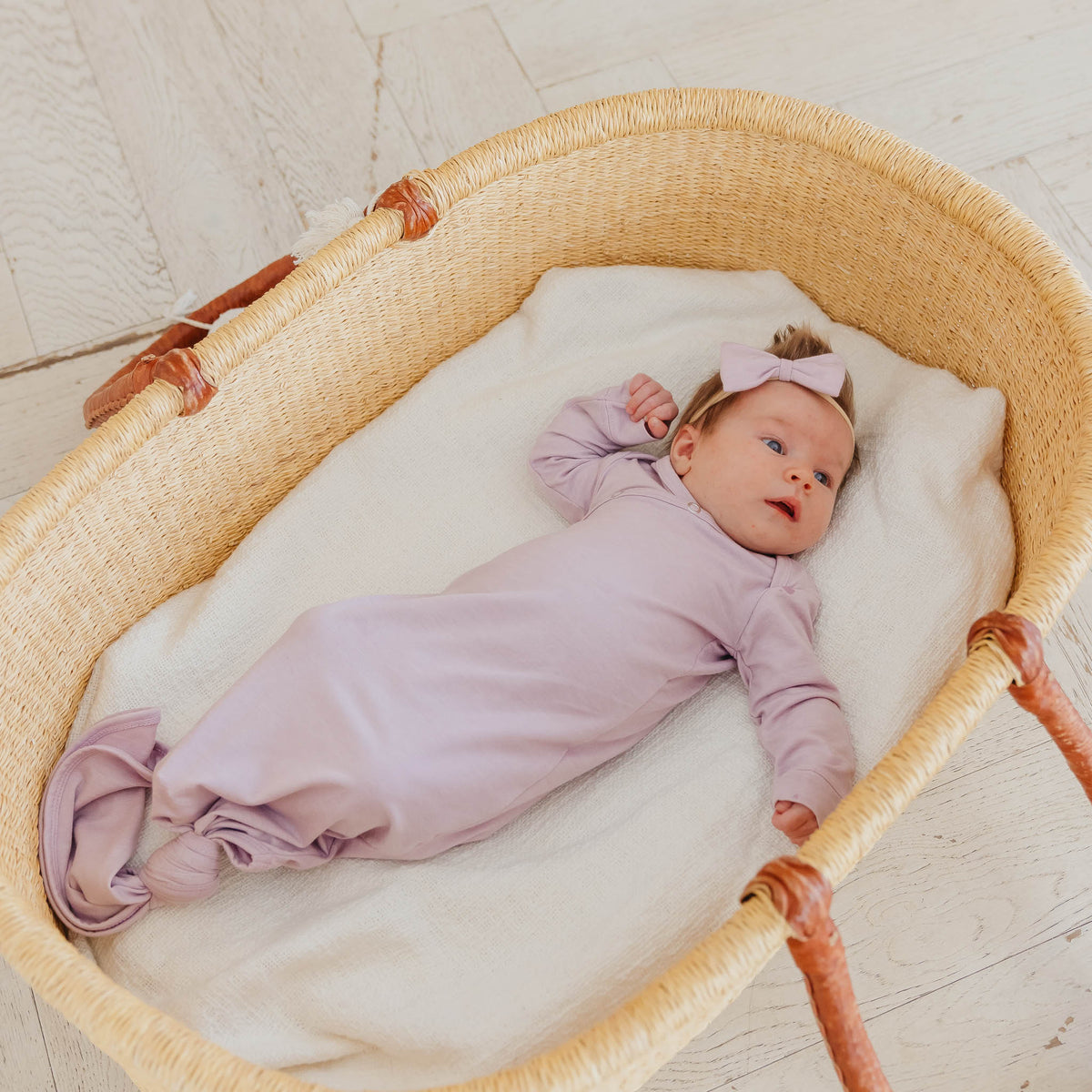 Copper Pearl Newborn Knotted Gown | Lily