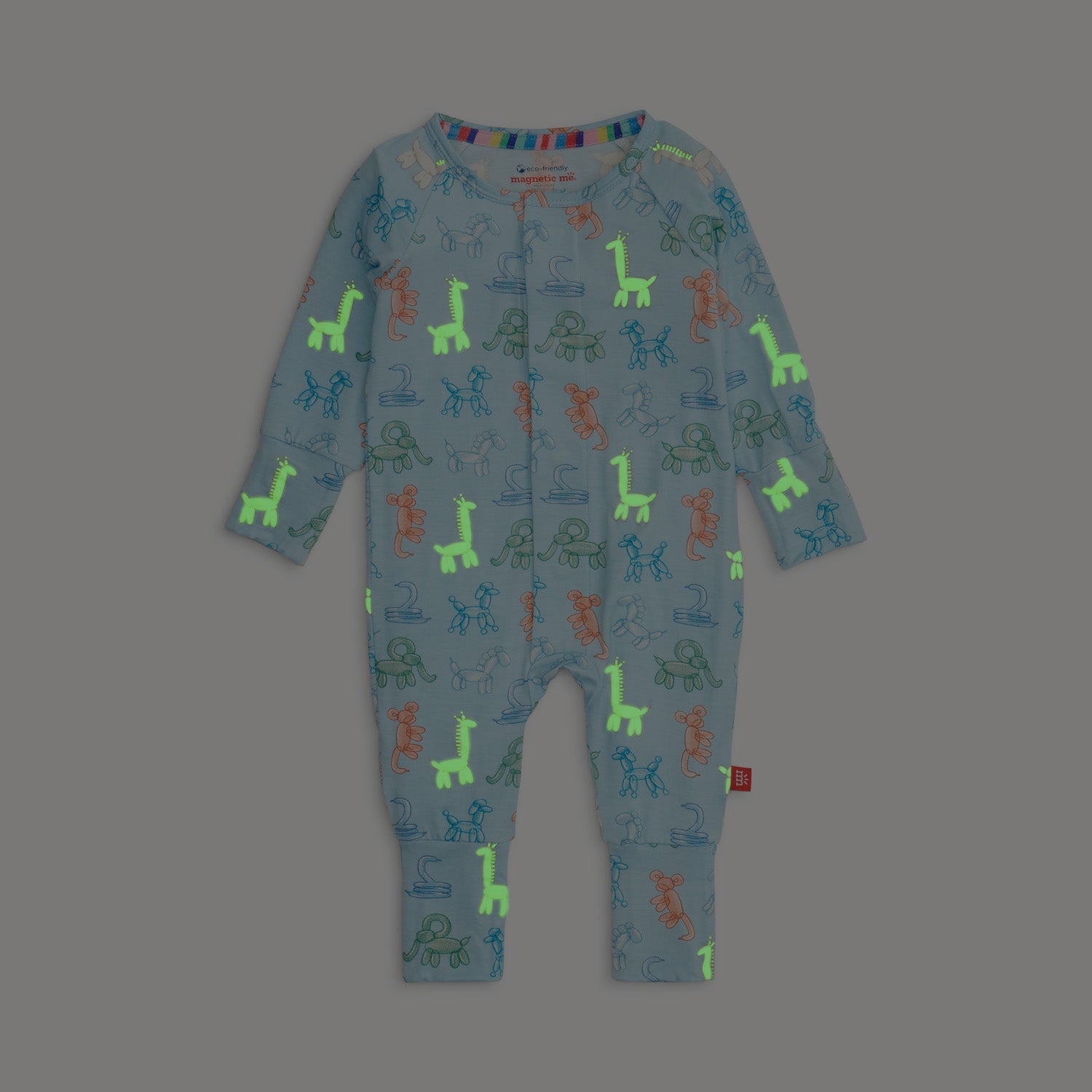 Magnetic Me Blue Party Animals Glow Dark Magnetic Modal Coverall