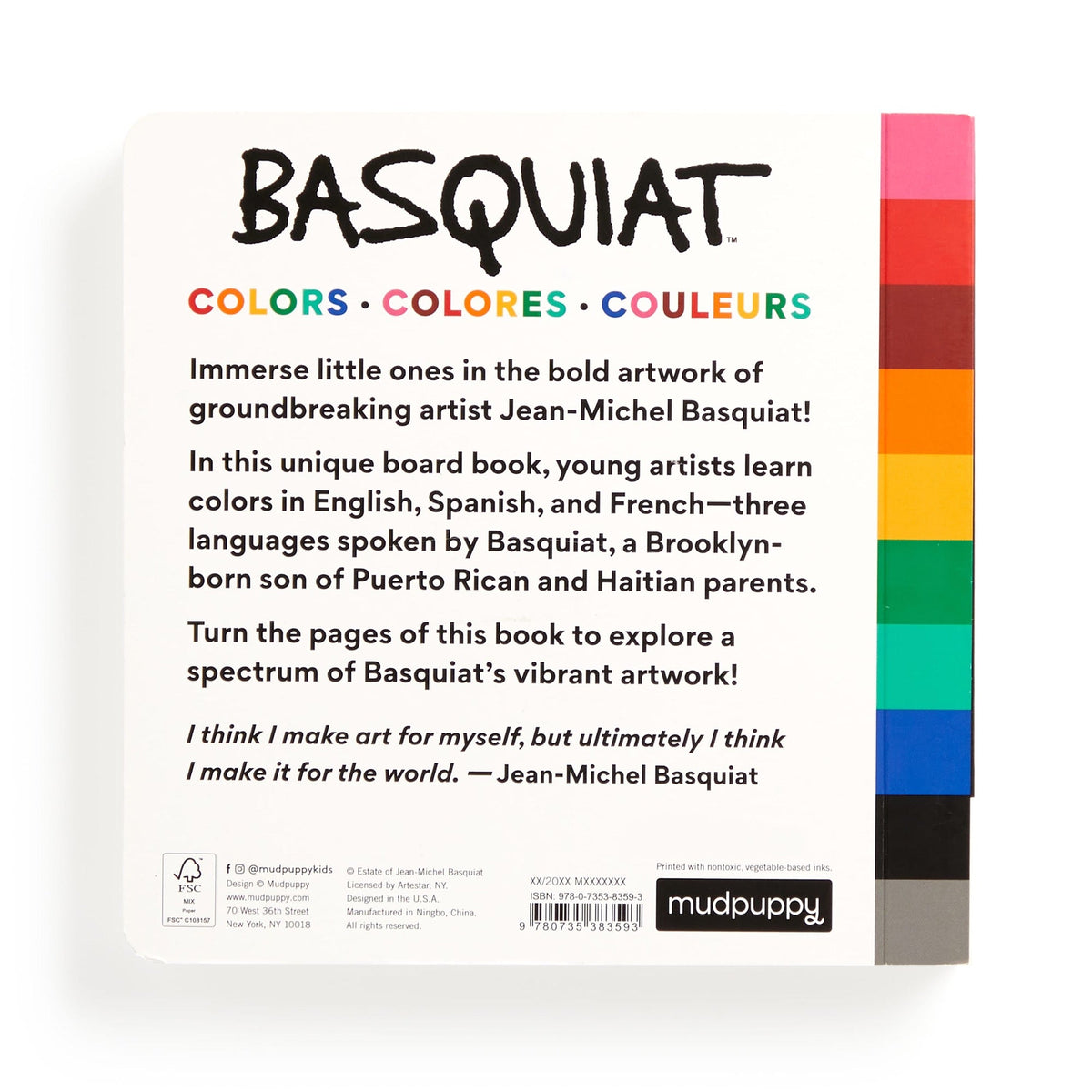 Mudpuppy Basquiat Colors Board Book