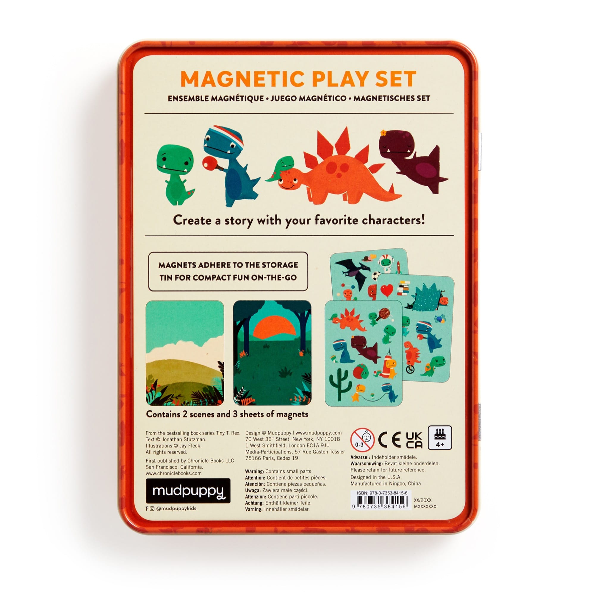 Mudpuppy Tiny T. Rex Magnetic Play Set