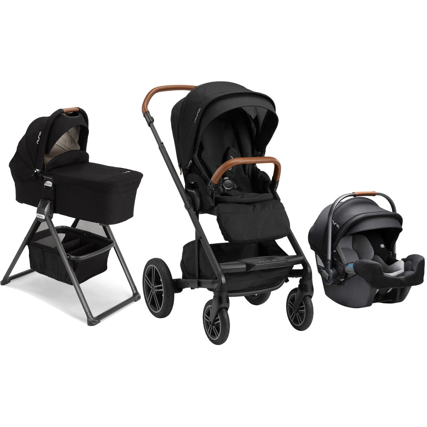 Nuna Mixx Next Stroller + Pipa RX + Bassinet + Stand Bundle – Happy Mango