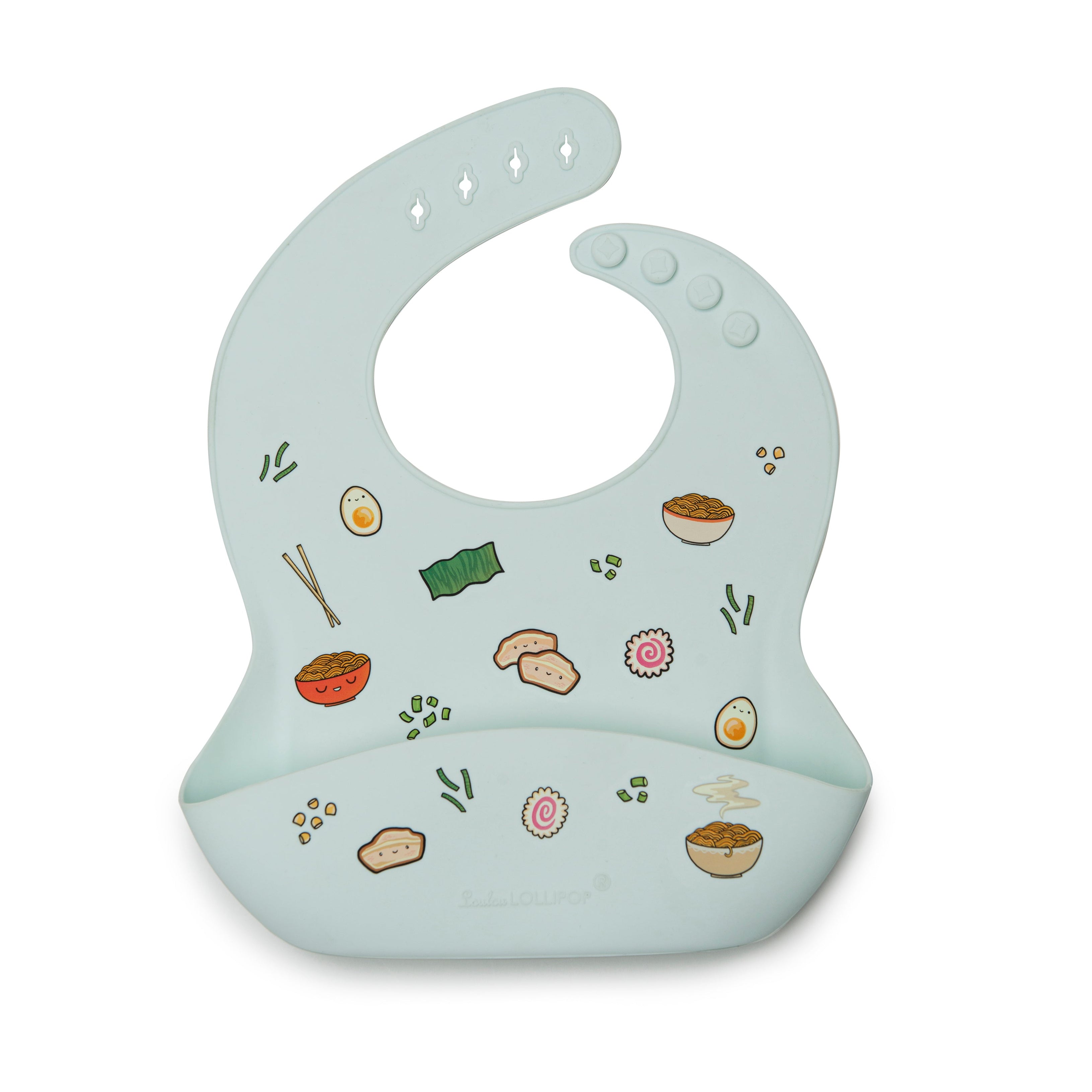 Loulou Lollipop Silicone Bib Printed | Ramen