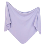 Copper Pearl Rib Knit Swaddle Blanket | Periwinkle