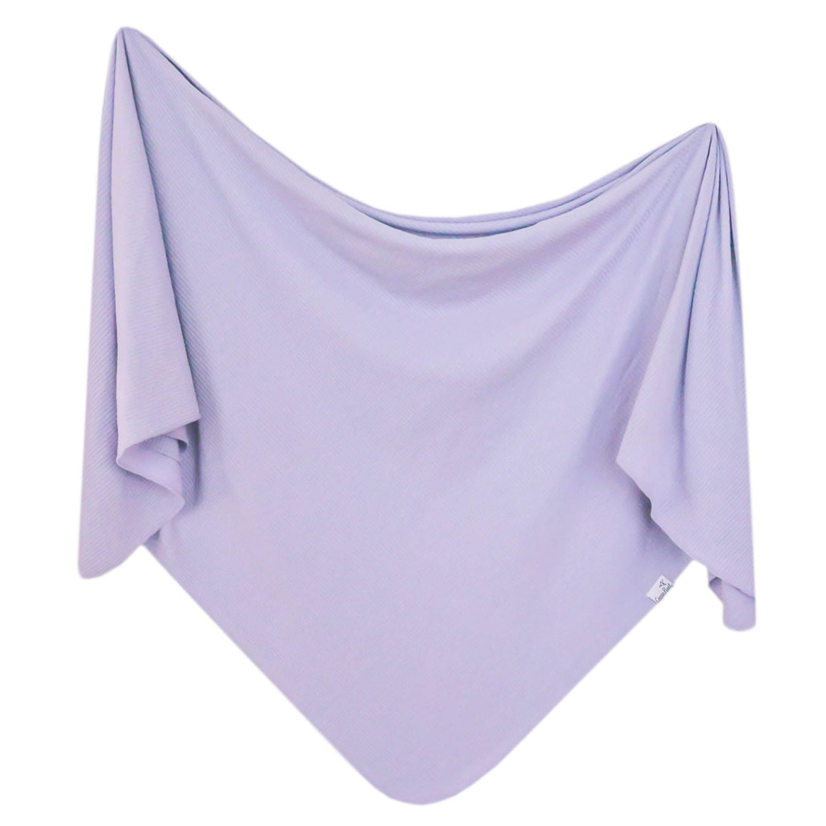 Copper Pearl Rib Knit Swaddle Blanket | Periwinkle
