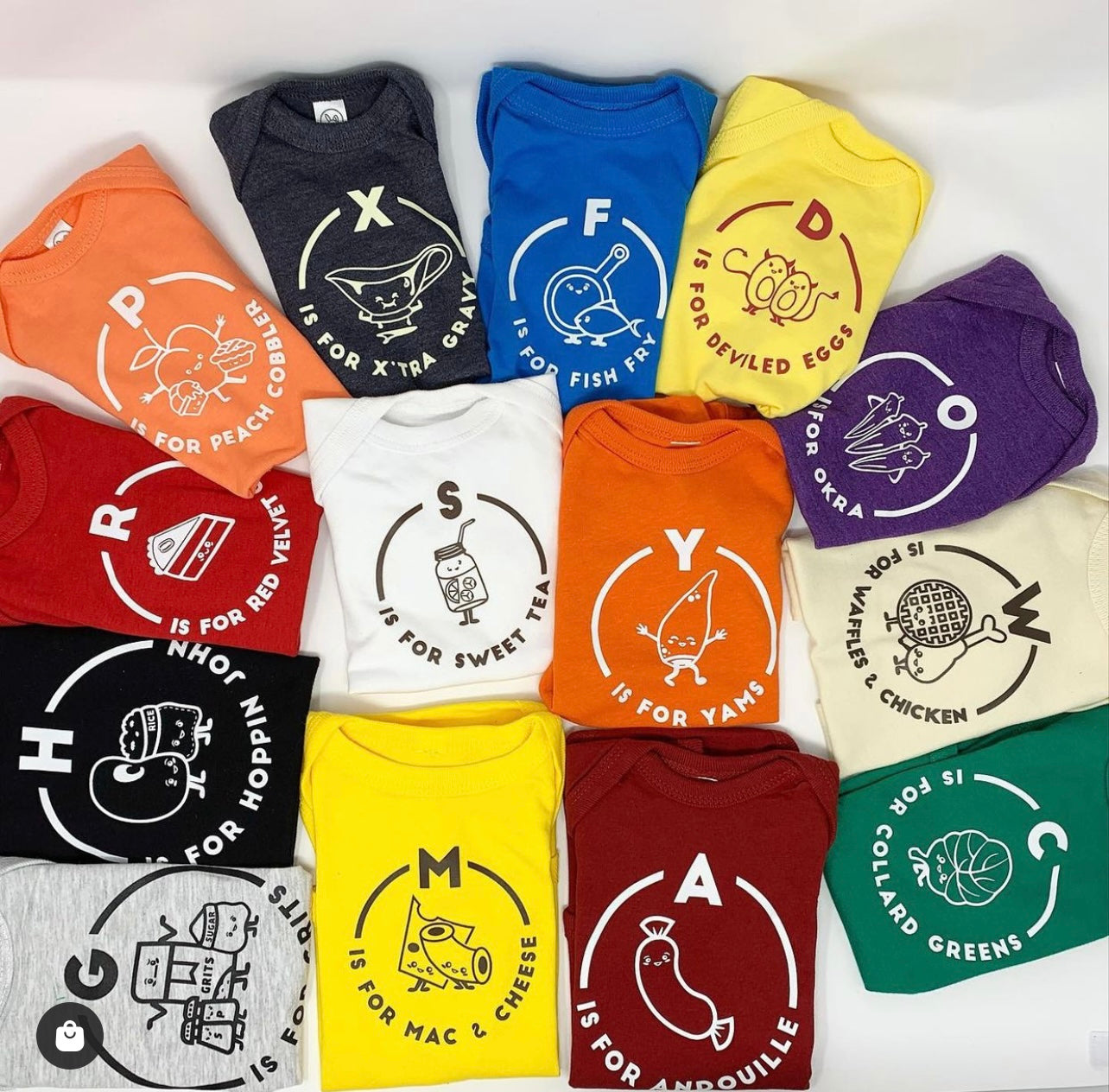 Southern Alphabet Series Onesies C is for Collard Greens