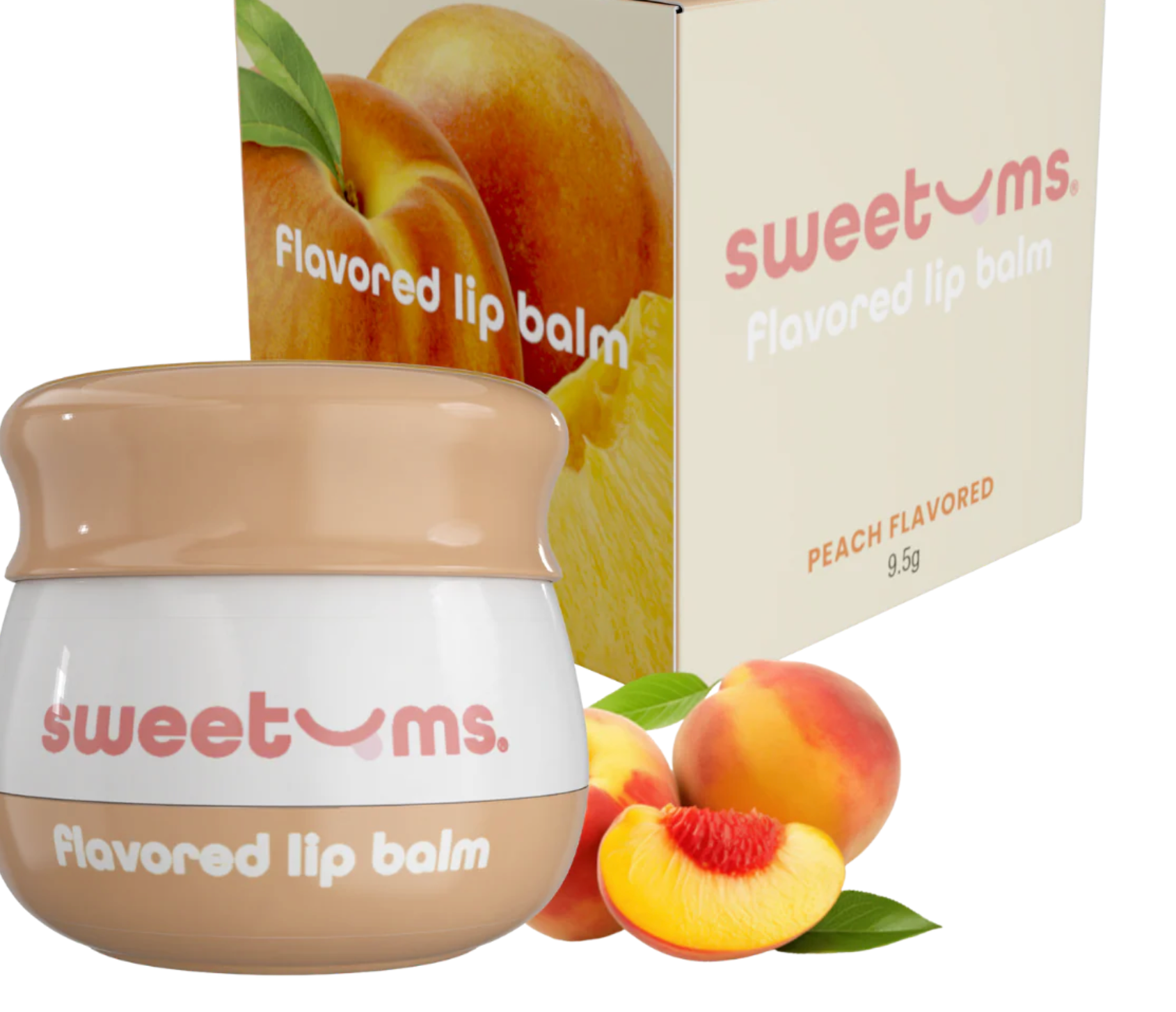 Sweetums Flavored Lip Balm - Peach