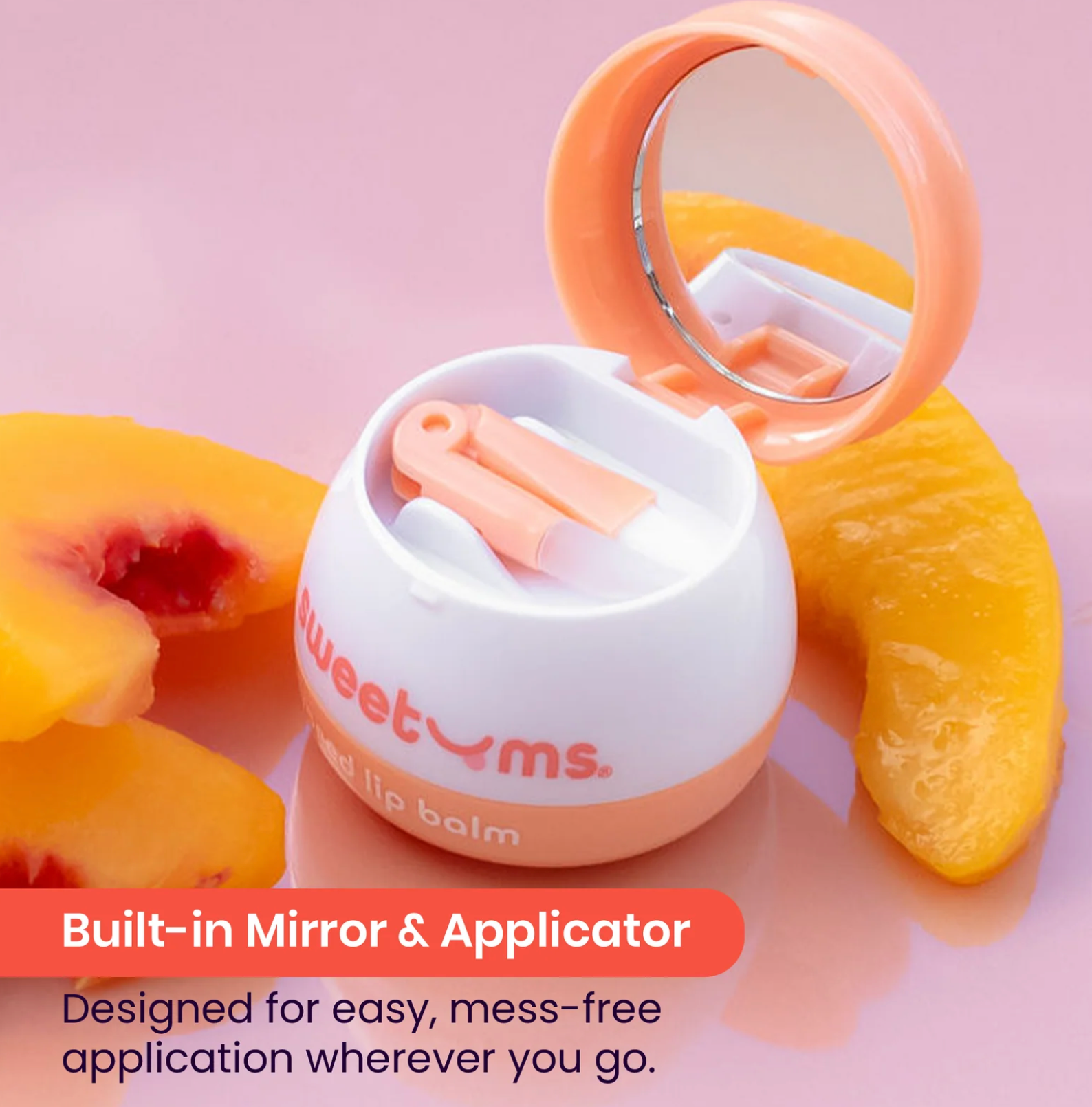 Sweetums Flavored Lip Balm - Peach